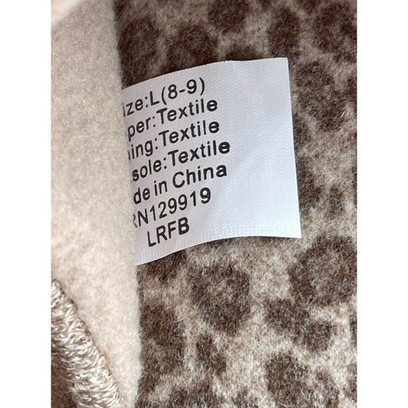 🌹Women’s Size L 8-9 Hanes Cotton Slip On Scuff Slipper with Memory Foam Tan - Picture 8 of 12